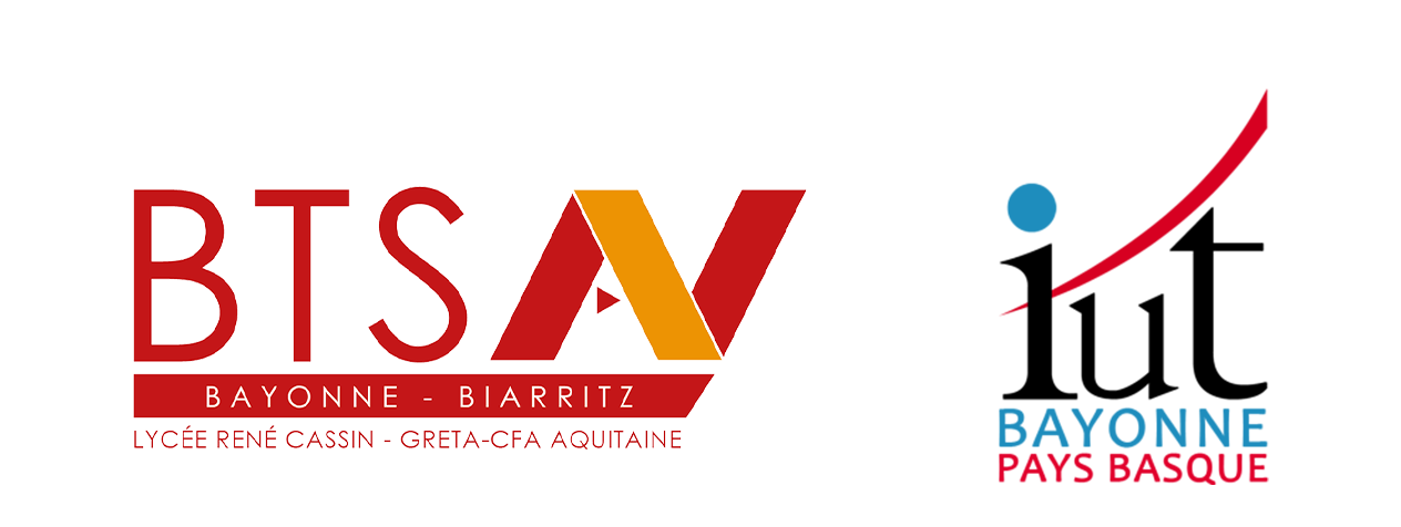 BTS Audiovisuel du Lycée René Cassin à Bayonne-Biarritz IUT de Bayonne-Pays basque (Université de Pau et des Pays de l'Adour). 
