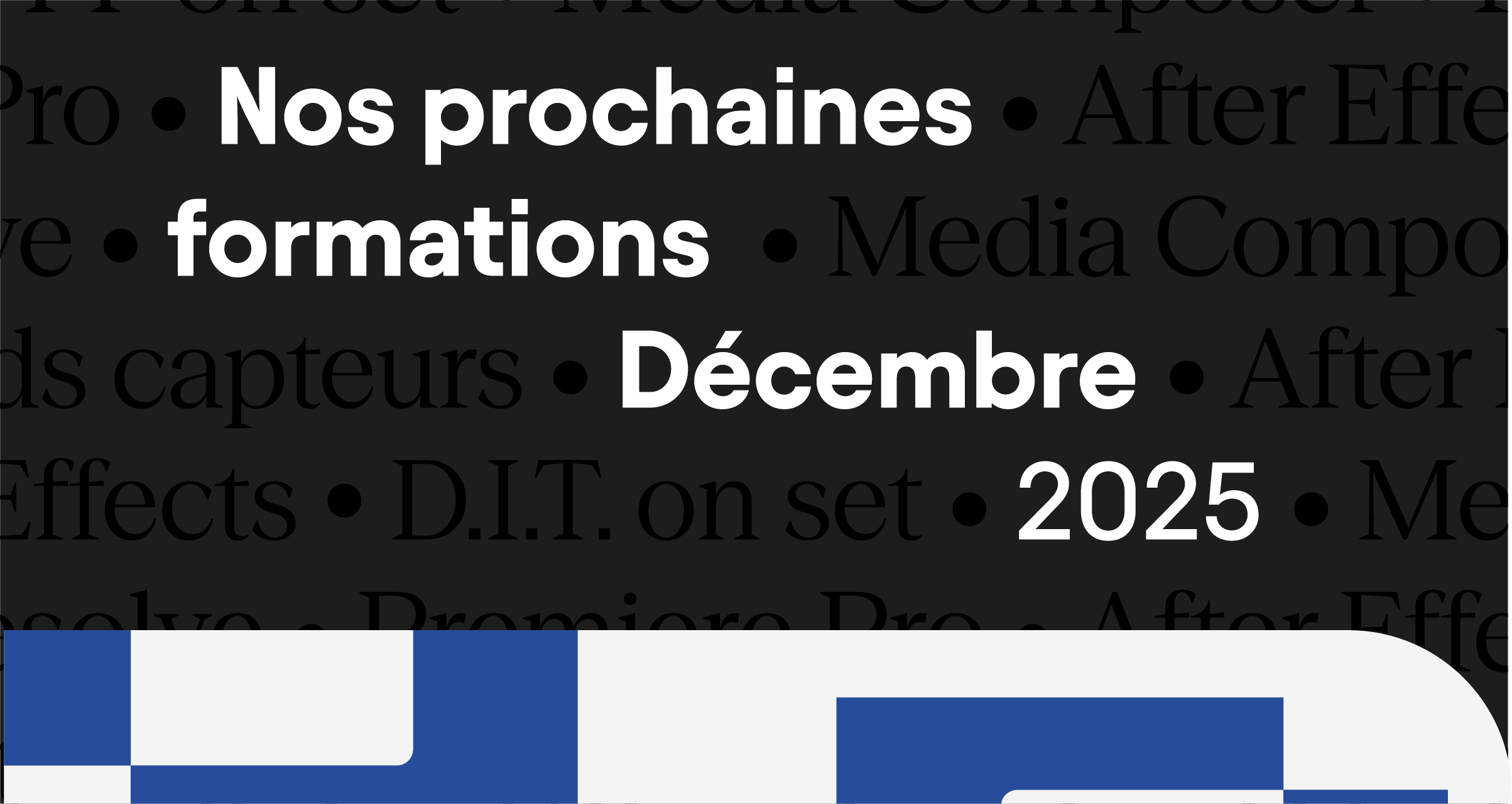 formations audiovisuelles paris 2025 décembre