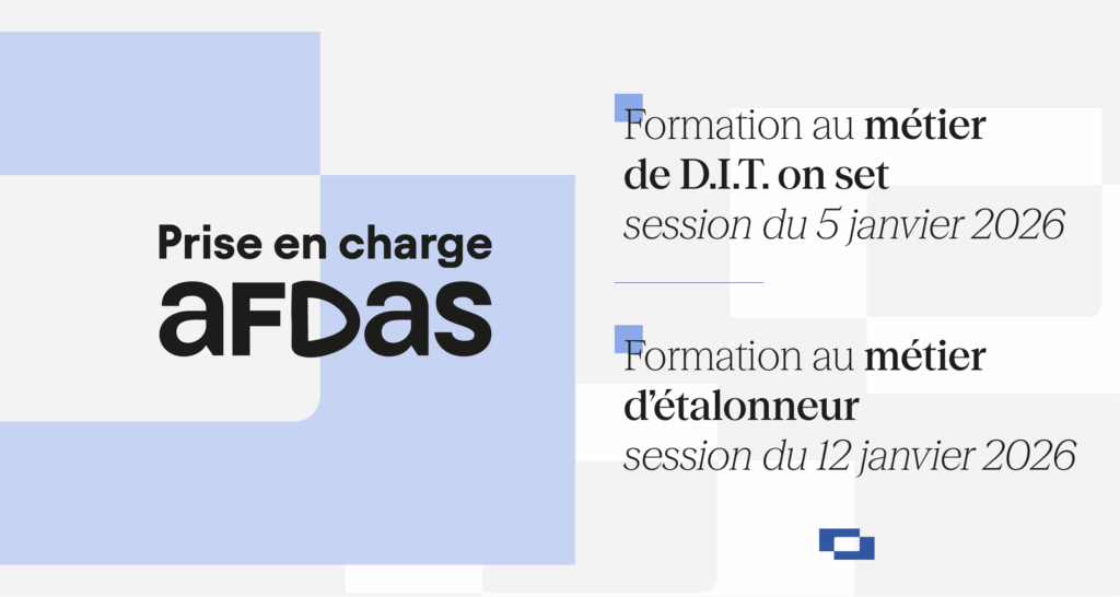 formations audiovisuelles paris financement afdas janvier 2026 étalonnage dit on set