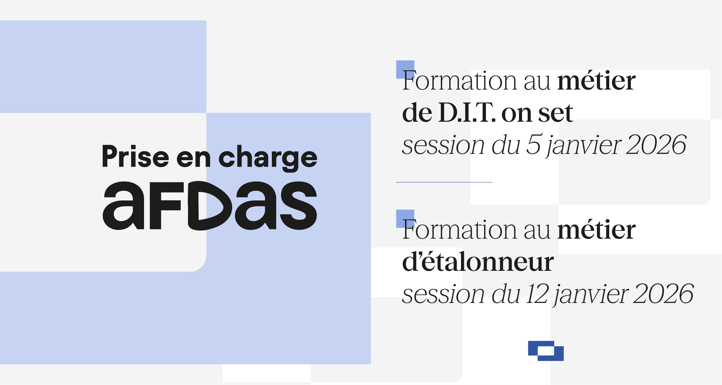 Prise en charge AFDAS pour les formations débutant dès le 5 janvier 2026